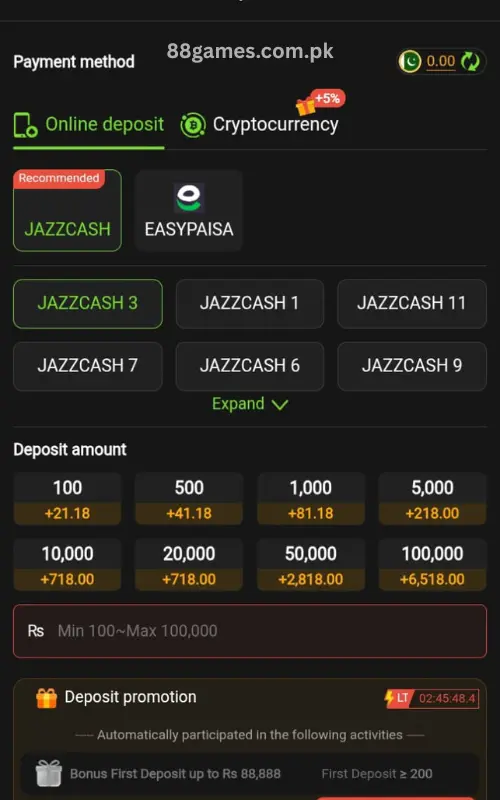 Bet877 deposit